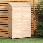 vidaXL Tuinschuur 102x52x174,5 cm massief vurenhout, Verzenden, Nieuw