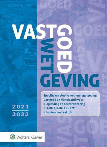 Vastgoedwetgeving 2021-2022 - 9789013162042 - Paperback, Boeken, Verzenden, Nieuw