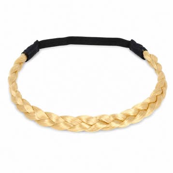 Haarband Gevlochten 2cm - Imitatiehaar - Blond, Nieuw