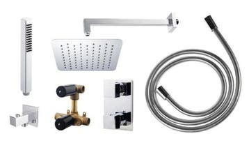 One-Pack Inbouwthermostaatset Type 126 Chr (20Cm Ufo), Ophalen of Verzenden, Nieuw, Chroom, Bad