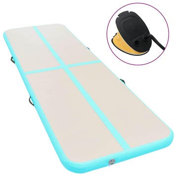 vidaXL Gymnastiekmat met pomp opblaasbaar 500x100x10 cm PVC, Sport en Fitness, Verzenden, Nieuw