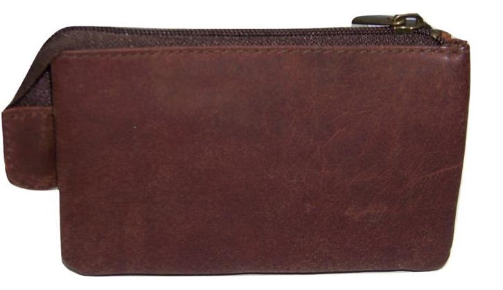 Hunterleren  Dubbelesleuteletui  met vier sleutelringen, Sieraden, Tassen en Uiterlijk, Portemonnees, Nieuw, Verzenden