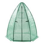 [en.casa] Tuinkas Hunze foliekas 183xØ160 cm groen, Tuin en Terras, Tuinhuizen, Verzenden, Nieuw