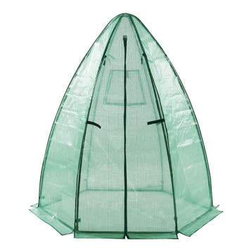 [en.casa] Tuinkas Hunze foliekas 183xØ160 cm groen, Verzenden, Nieuw