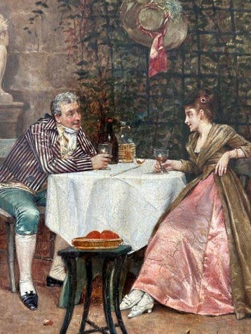 Charles Loius Kratke (1848-1921) - Rendez-vous galant dans