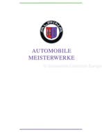 1992 BMW ALPINA RANGE BROCHURE DUITS, Nieuw, Author