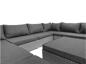 8-persoons Loungeset Colorado Blended Grey | U-opstelling, Ophalen of Verzenden, Nieuw, 8 zitplaatsen