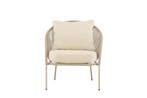 Tuin- diningstoel - Reims - Beige - Rope - The Outsider, Tuin en Terras, Verzenden, Nieuw