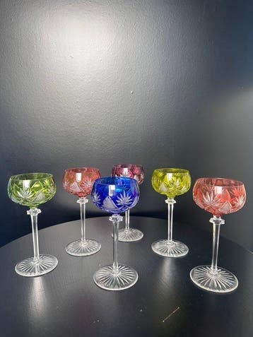 Val Saint Lambert - Wijnglas (6) - Vintage Val Saint Lambert