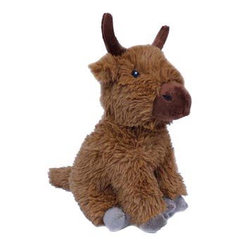 Schotse Hooglander koe knuffel - pluche - bruin - 25 cm, Verzenden, Nieuw