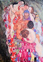 Gustav Klimt (1862-1918) - La vie et la mort, Antiek en Kunst