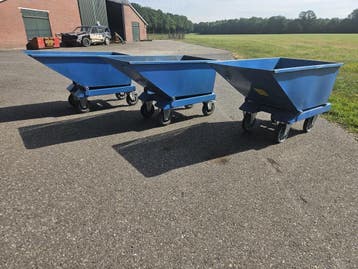 Kiepbak kantelbak spanenbak heftruck 250 liter, Voorzetapparatuur