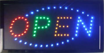 OPEN LED bord lamp verlichting lichtbak reclamebord #C1, Verzenden, Nieuw in verpakking