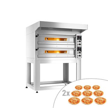 GGM Gastro | Elektrische pizzaoven Power - (chamottebodem) -, Onderbouw afzuigkap, Verzenden, Nieuw, Motor