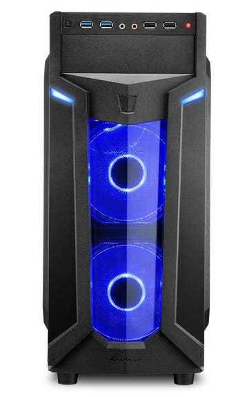 windows 7, 10 of 11 pro CWS (Game) pc Sharkoon Blue Intel, Ophalen of Verzenden, Nieuw
