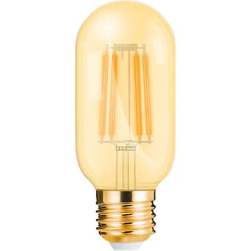 LED Lamp E27 Buis Filament - Brinton - Amber 4W 360lm - 822, Ophalen of Verzenden, Nieuw, E27 (groot), Led-lamp