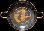 Aardewerk Vaas - 38 cm - Replica van een oude Griekse kylix