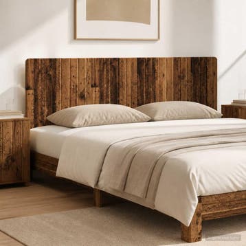 vidaXL Wandgemonteerd Hoofdeinde ZWOLLE Oud hout Bewerkt, Verzenden, Nieuw, Bruin, Hout