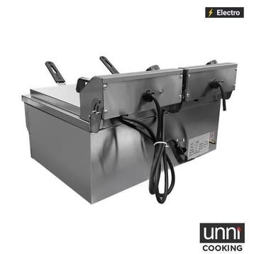 Unnicooking Friteuse | BUDGET | Elektrisch | 8+8L | 50°C/180, Ophalen of Verzenden, Nieuw in verpakking