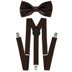 Fako Fashion - Bretels Met Vlinderstrik - Effen - 100cm -, Kleding | Heren, Stropdassen, Verzenden, Nieuw
