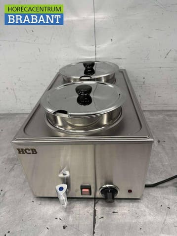 HCB RVS Hotpot Hot Pot Bain marie 2 x 6 liter 230V Horeca, Ophalen of Verzenden, Nieuw in verpakking