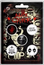 Alice Cooper Button Eyes 5-pack officiële merchandise, Verzamelen, Ophalen of Verzenden, Nieuw, Gebruiksvoorwerp