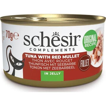 Schesir tonijn met zeebarbeel (jelly) natvoer kat (blikje..., Dieren en Toebehoren, Verzenden, Kat