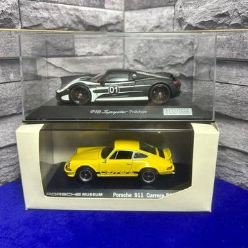 1:43 - Model raceauto - Lotto 2 Modellini 1:43 Porsche 911, Nieuw