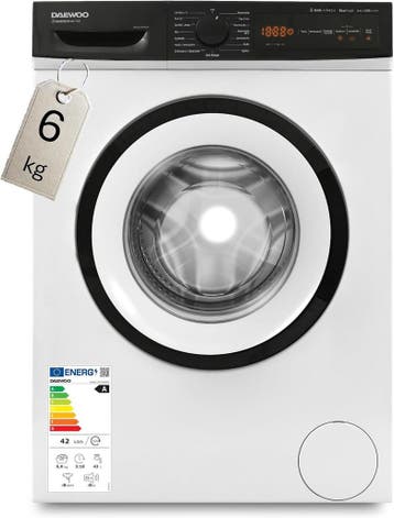 Daewoo WM612T2TWB0DE - Wasmachine - 6 kg - 1100 tpm -, Ophalen of Verzenden, Nieuw, Voorlader, 85 tot 90 cm