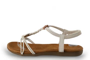 DSTRCT Sandalen in maat 40 Wit, Verzenden, Wit, DSTRCT, Sandalen of Muiltjes