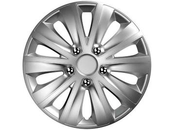 4-Delige Wieldoppenset Rapide 16-inch - Zilver, Auto diversen, Wieldoppen, Ophalen of Verzenden, Nieuw