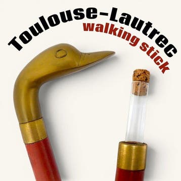 Wandelstok - Mod. Toulouse-Lautrec, Greep Canard met