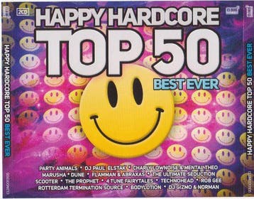 Various - Happy Hardcore Top 50 Best Ever (2xCD, 2013), Ophalen of Verzenden, Zo goed als nieuw