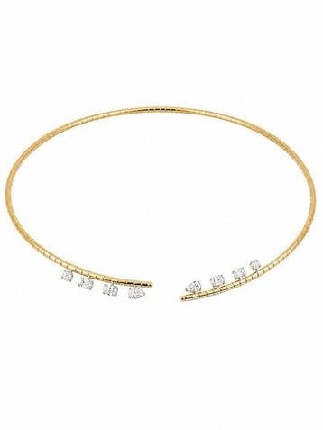 Kraagketting - 18 karaat Geel goud - 1.72ct. tw. Diamant