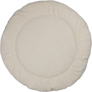 MamaLoes Teddy Boucle Naturel 90 cm Rond Omkeerbaar Boxkleed, Kinderen en Baby's, Boxen, Verzenden, Nieuw