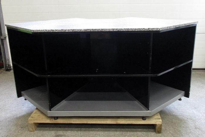 Balie met granieten werkblad, Hoekbalie, Verkoopbalie, B193, Zakelijke goederen, Kantoor en Winkelinrichting | Winkel en Inventaris