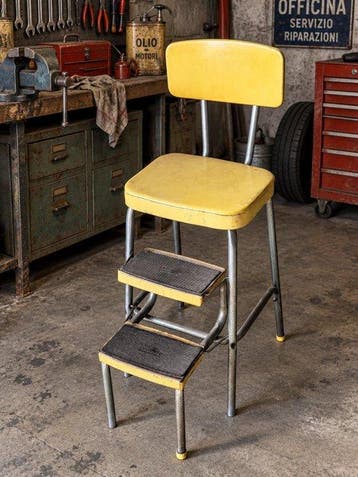 prestige - Stoel - Metaal, Leder - Trapladder
