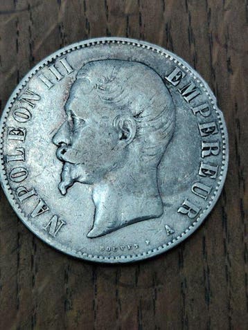 Frankrijk. Napoléon III. 5 Francs 1856-A, Paris (Zonder