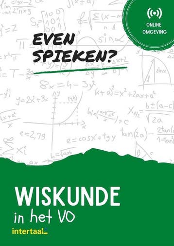 Even Spieken - Wiskunde in het VO - Intertaal 9789463923927, Verzenden, Zo goed als nieuw, Intertaal