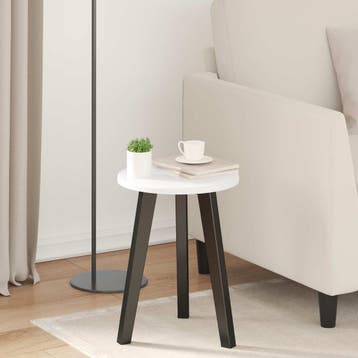 vidaXL Tafelblad Ø 30 x 1,5 cm Rond Bewerkt hout Hoogglans, Verzenden, Nieuw
