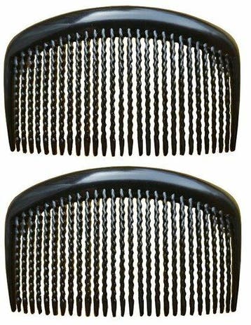 Opsteekkammen 9cm - Fijne Tanden - Zwart - 2 Stuks, Nieuw