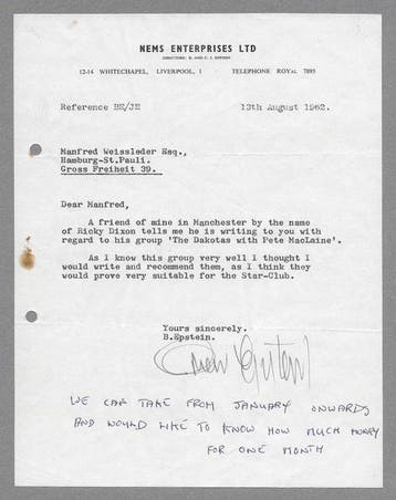 Beatles - Zeldzaam door Brian Epstein gesigneerde, Nieuw in verpakking