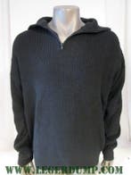 Schipperstrui zwart 100% acryl en col ritssluiting (Truien), Ophalen of Verzenden, Nieuw