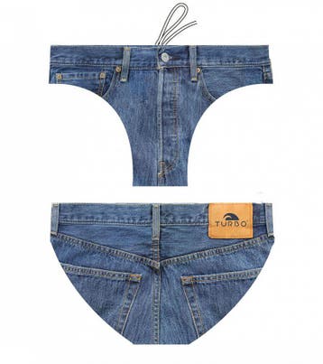 Special Made Turbo Waterpolo broek Jeans, Nieuw