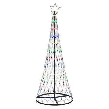 LED Kerstboom 184cm Multikleur | Retourdeal 75% Korting, Ophalen of Verzenden, Zo goed als nieuw