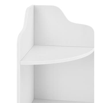 Hoekkast Bjurholm met 4 vakken kolomkast 90x28x28 cm wit, Verzenden, Nieuw