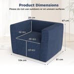 LIVSK Opblaasbare Bank - Royale Zitting van 53 cm - Afneemba, Verzenden, Nieuw