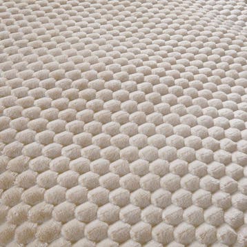 Teddy Hexagon dekbedovertrek - crème-wit - 240 x 220 cm |, Verzenden, Nieuw