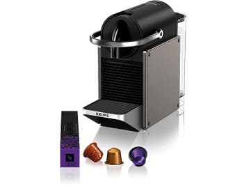 Krups -  Nespresso - Pixie  Capsulemachine Titan, Witgoed en Apparatuur, Koffiezetapparaten, Verzenden, Nieuw, 1 kopje, Koffiepads en cups
