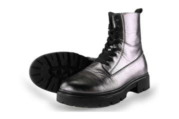 Muyters Veterboots Meisjes in maat 35 Zilver, Verzenden, Jongen of Meisje, Schoenen, Nieuw